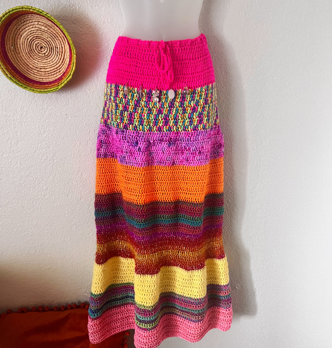 Crochet Patchwork Skirt